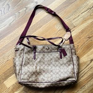 Coach baby messenger bag